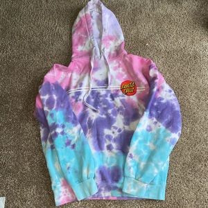 TYE DYE WOMENS BRAND NEW SANTA CRUZ HOODIE